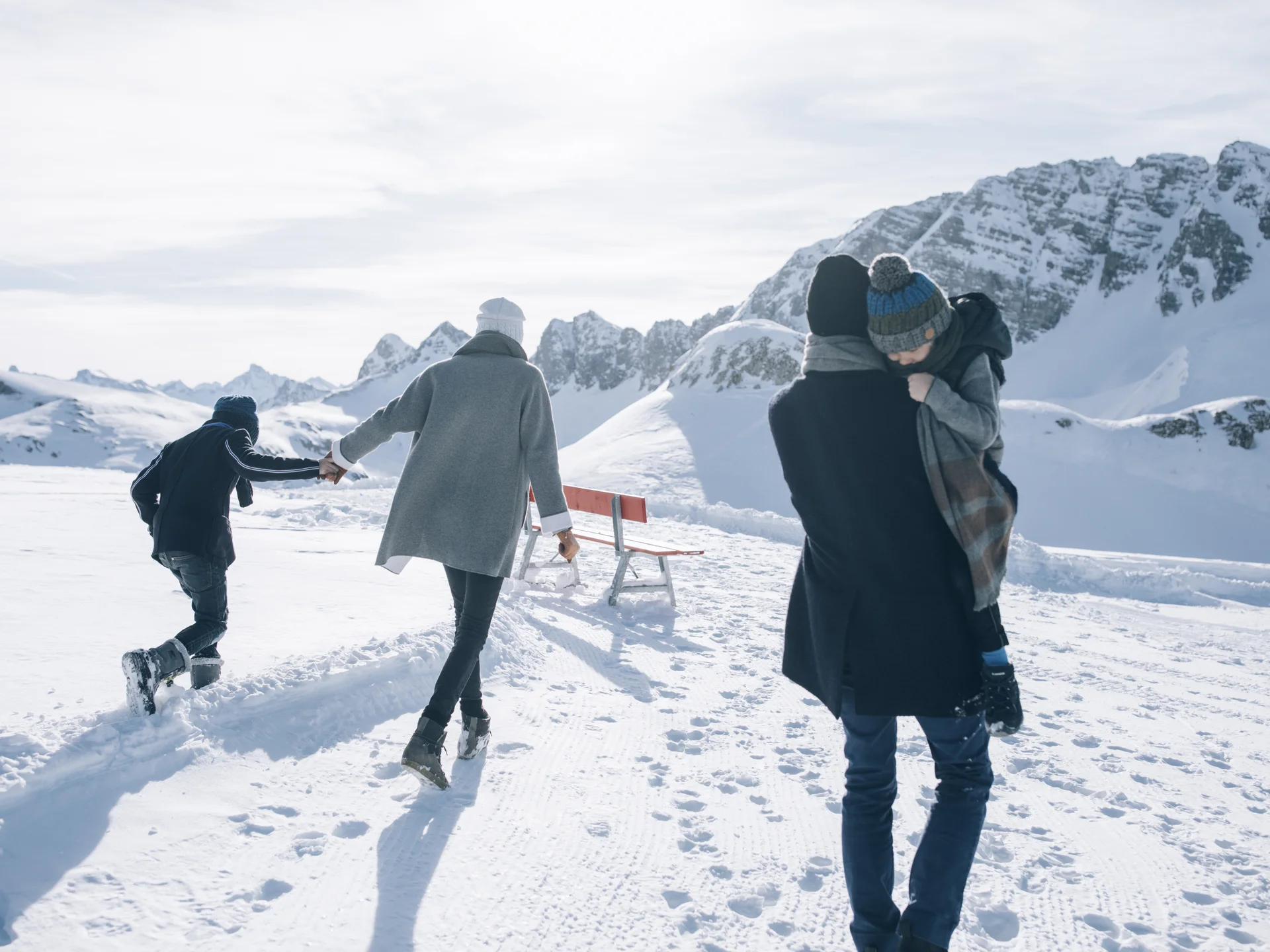 A ski holiday in Lech at Hotel Panorama People enjoy a winter day in the snow with mountains in the background